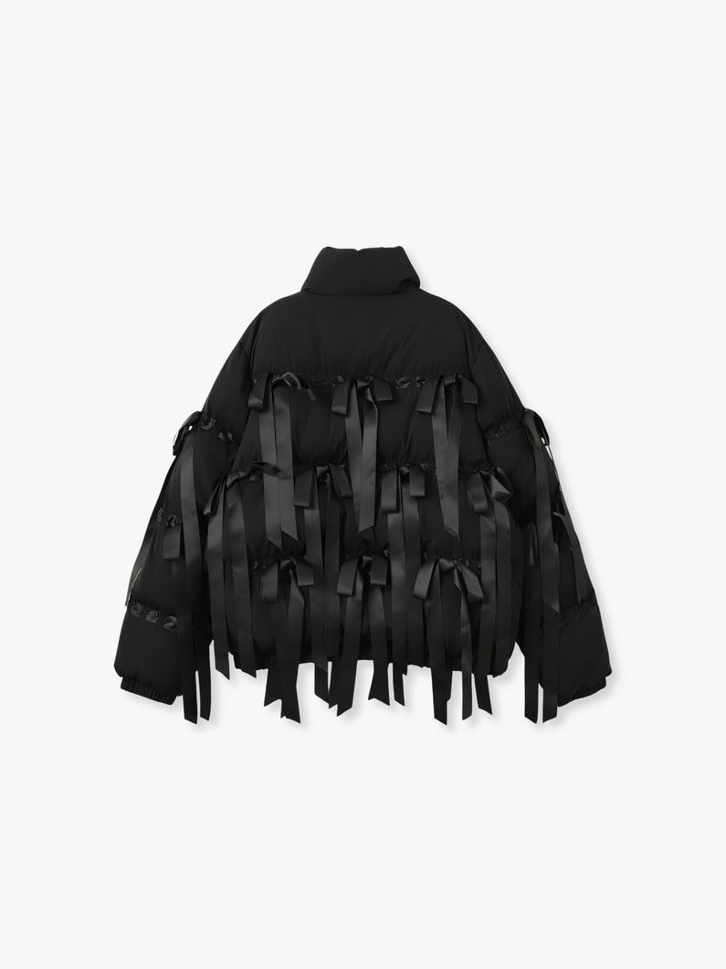 ヴィスビー リボン パファー ジャケット 詳細画像 black 1