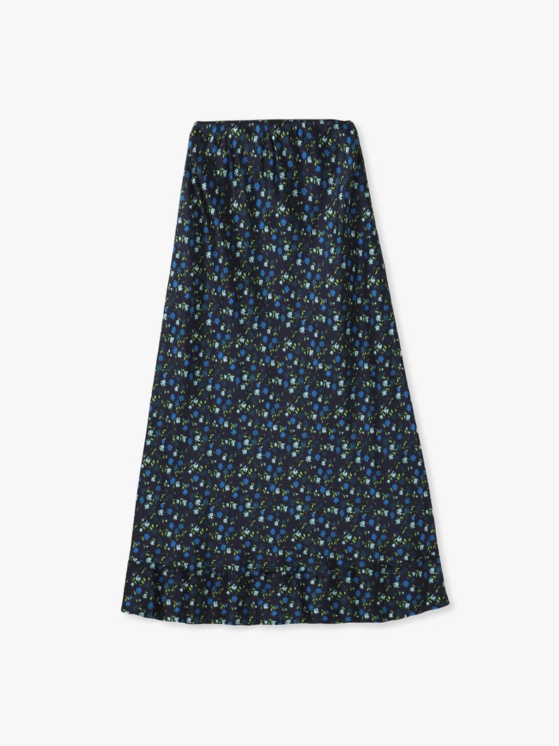 ベラ フラワープリント シルク スカート 詳細画像 navy 1