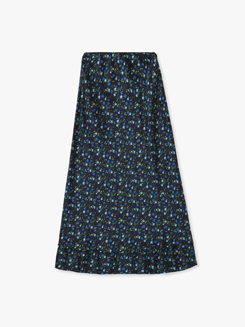 ベラ フラワープリント シルク スカート 詳細画像 navy 1