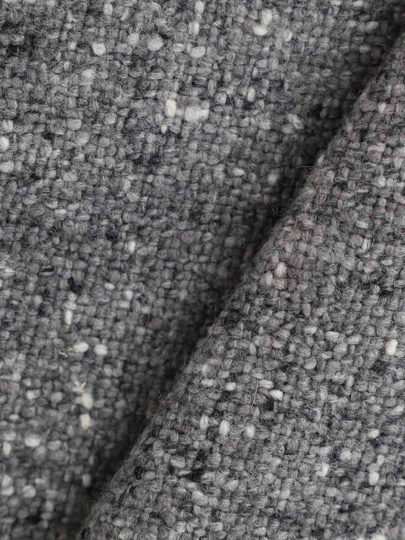 ホームスパン ツイード フリンジ スカート 詳細画像 gray 5
