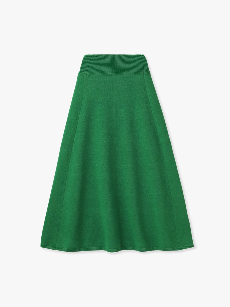 スーパーファインウール ニット スカート 詳細画像 green