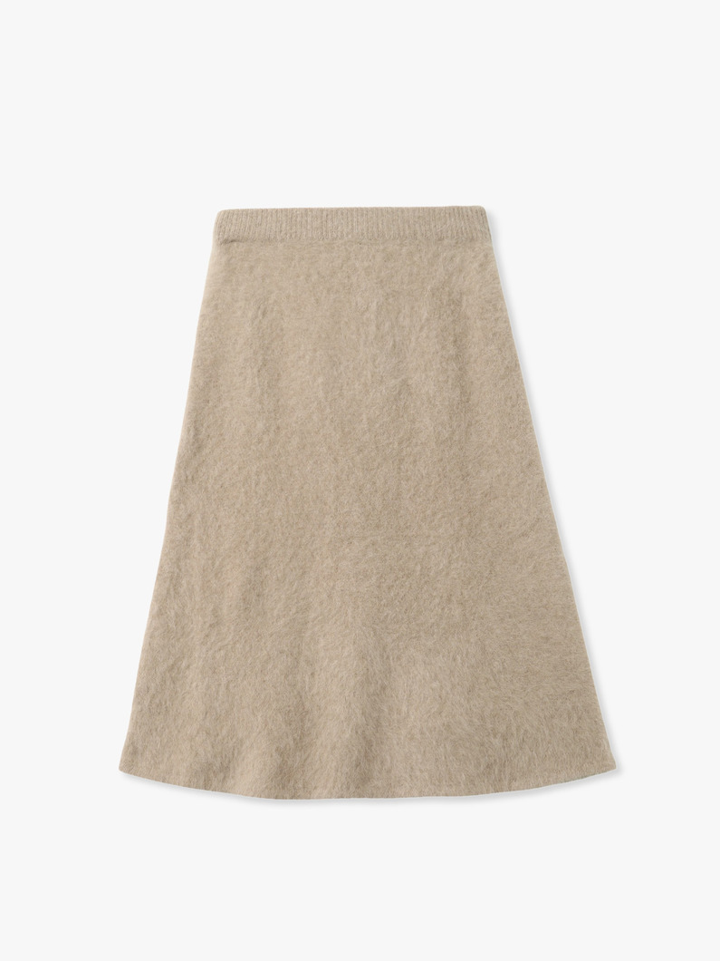 フォックスカシミア ブラッシュド ニット スカート 詳細画像 beige 1