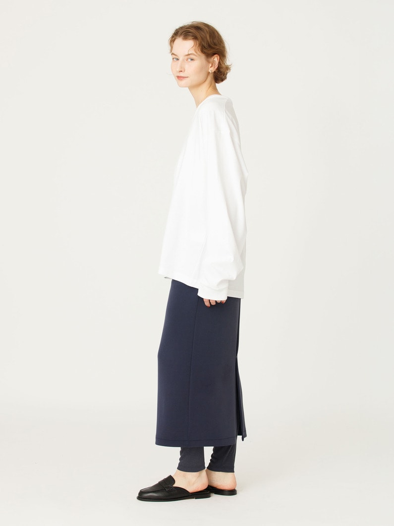ダブルニット ペンシル スカート 詳細画像 navy 2