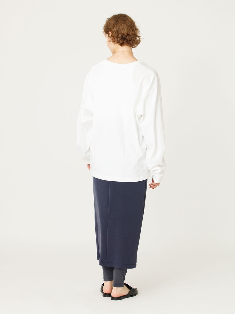 ダブルニット ペンシル スカート 詳細画像 navy 3