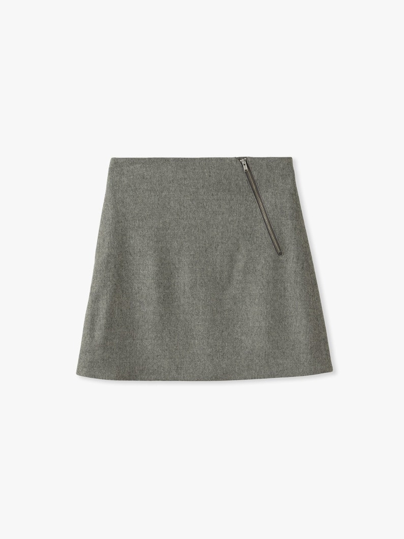 ウール ミディスカート 詳細画像 light gray 3