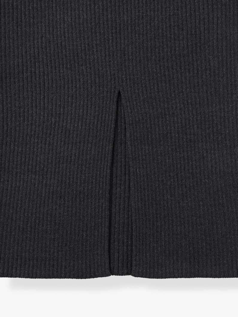 バルキー ヤーン リブニット スカート 詳細画像 charcoal gray 2