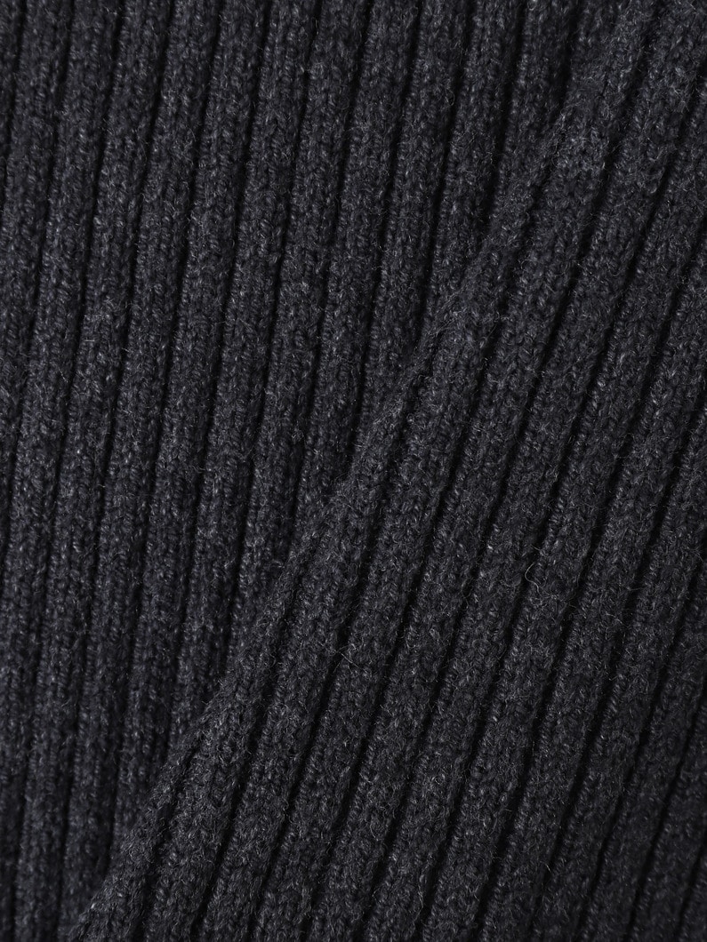 バルキー ヤーン リブニット スカート 詳細画像 charcoal gray 3