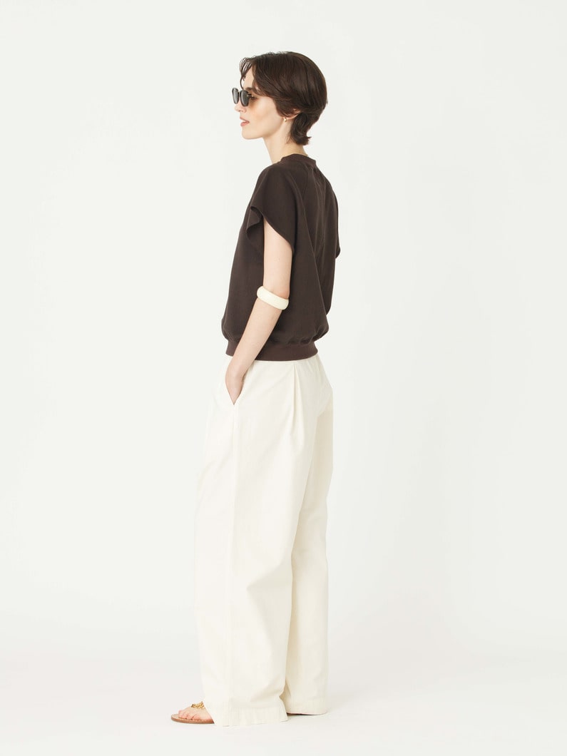 リラックス ネップ パンツ 詳細画像 off white 2