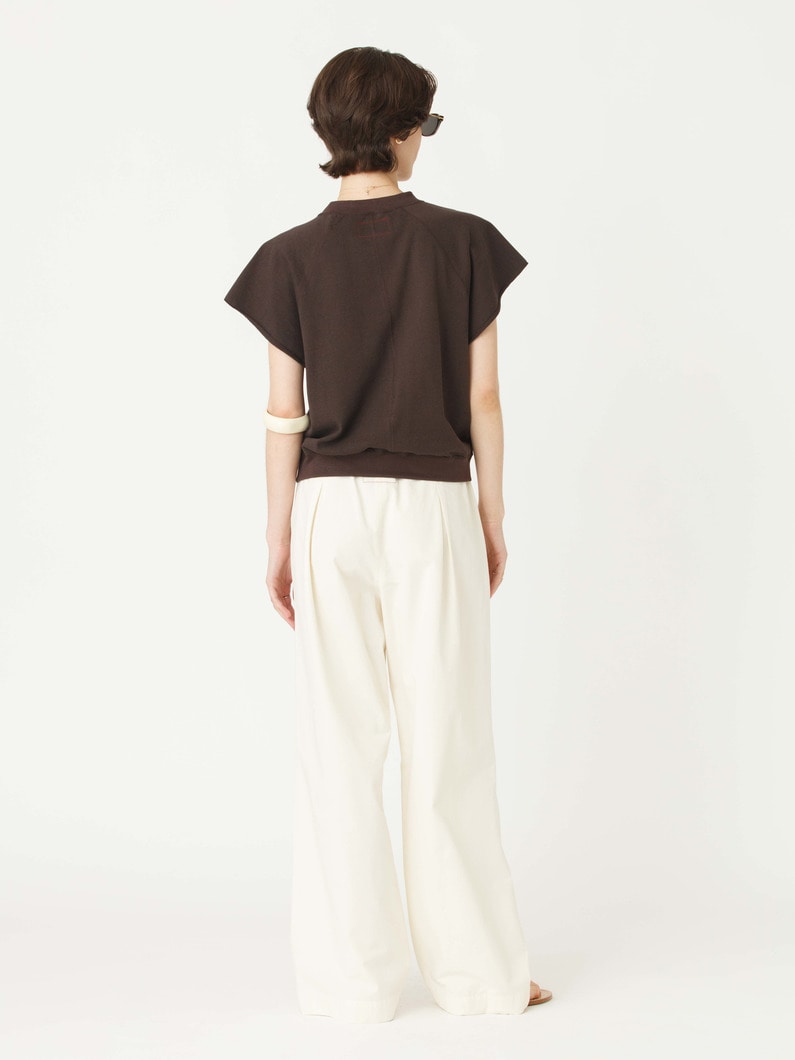 リラックス ネップ パンツ 詳細画像 off white 3