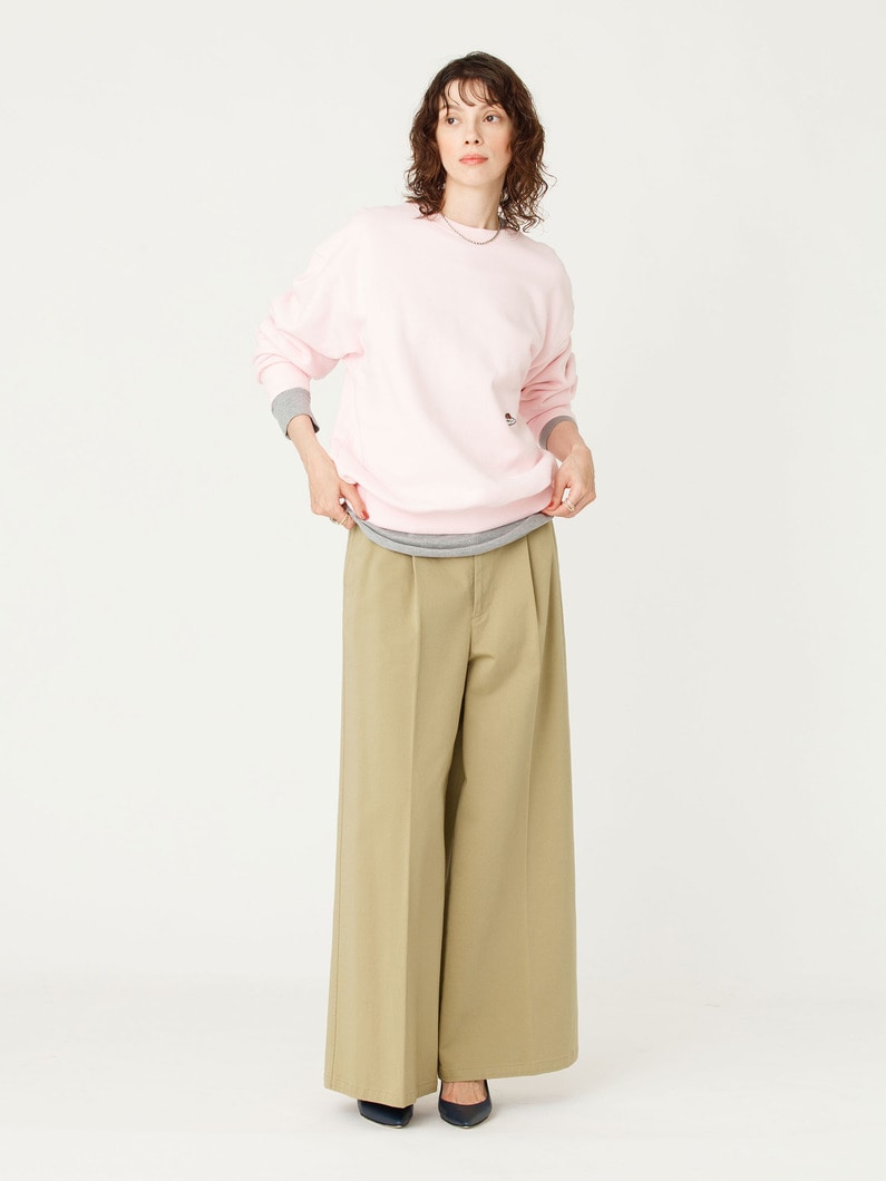 ワイドレッグ チノパンツ 詳細画像 beige 1