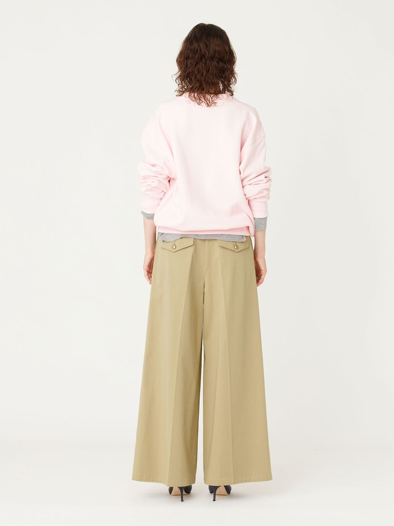ワイドレッグ チノパンツ 詳細画像 beige 2