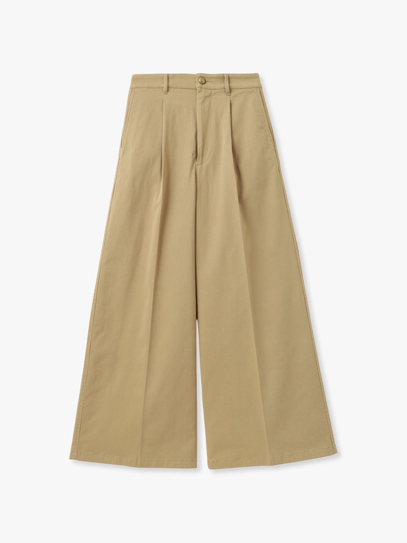 ワイドレッグ チノパンツ 詳細画像 beige 6