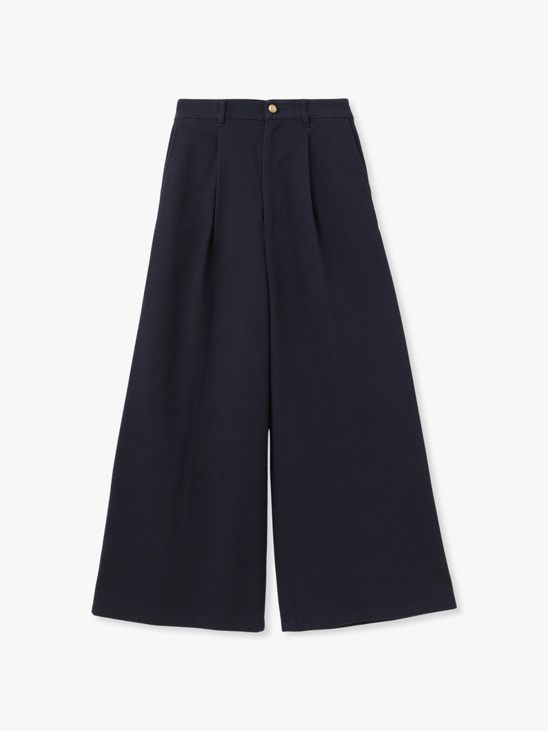 ワイドレッグ チノパンツ 詳細画像 navy