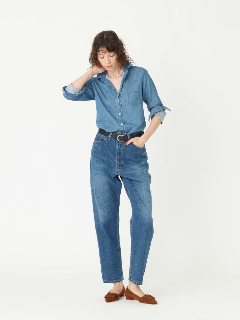 80s ストレート デニムパンツ 詳細画像 blue 3