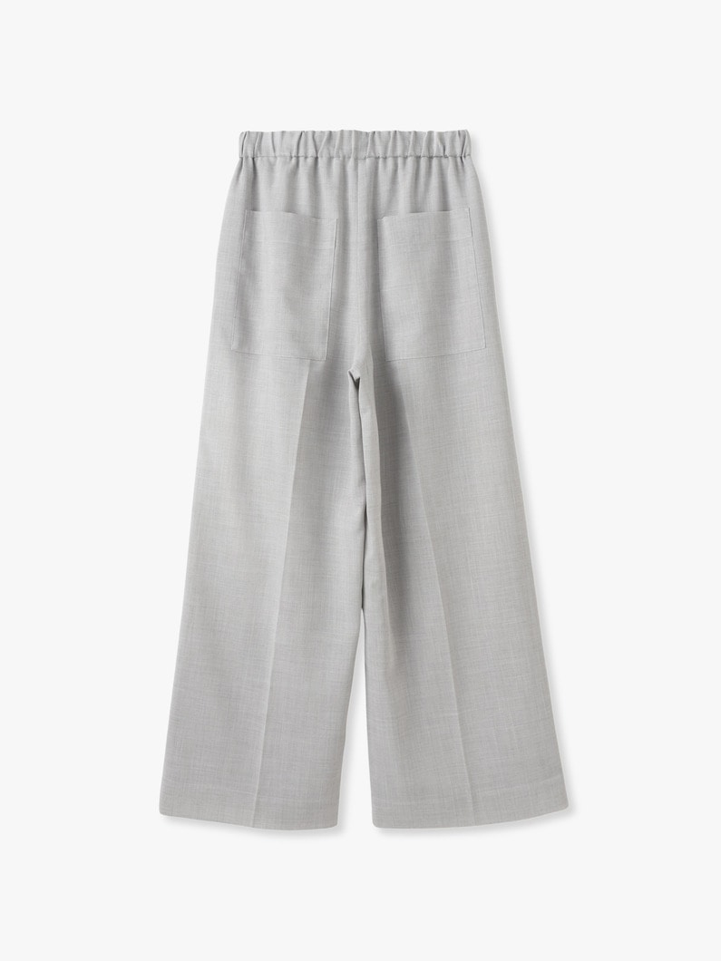 メランジ シアー ワイドパンツ 詳細画像 light gray 1