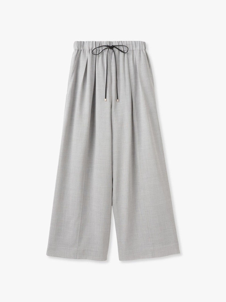 メランジ シアー ワイドパンツ 詳細画像 light gray 5