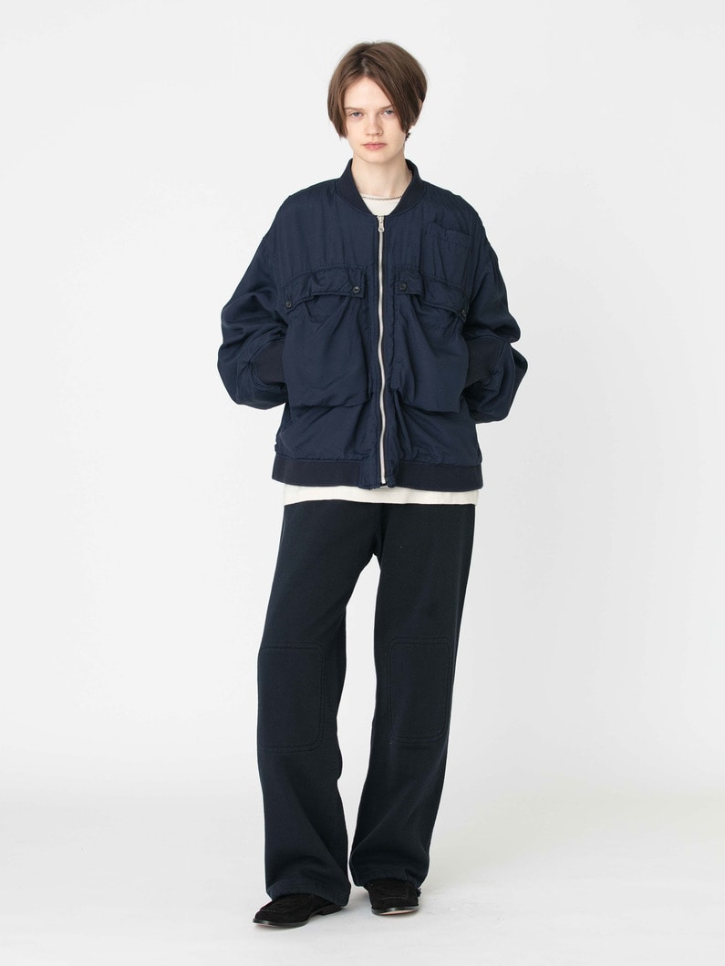ダブルニー スウェット パンツ 詳細画像 navy 4