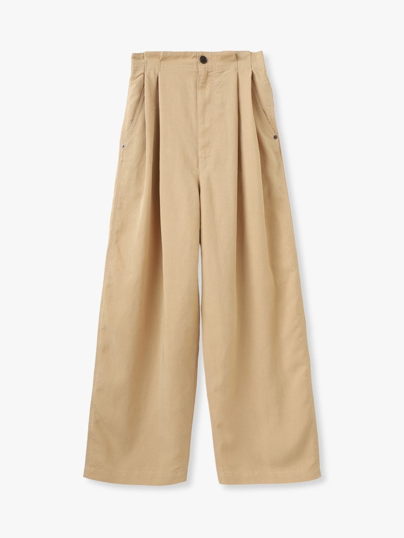 ハイウエスト ワイド パンツ 詳細画像 beige 5