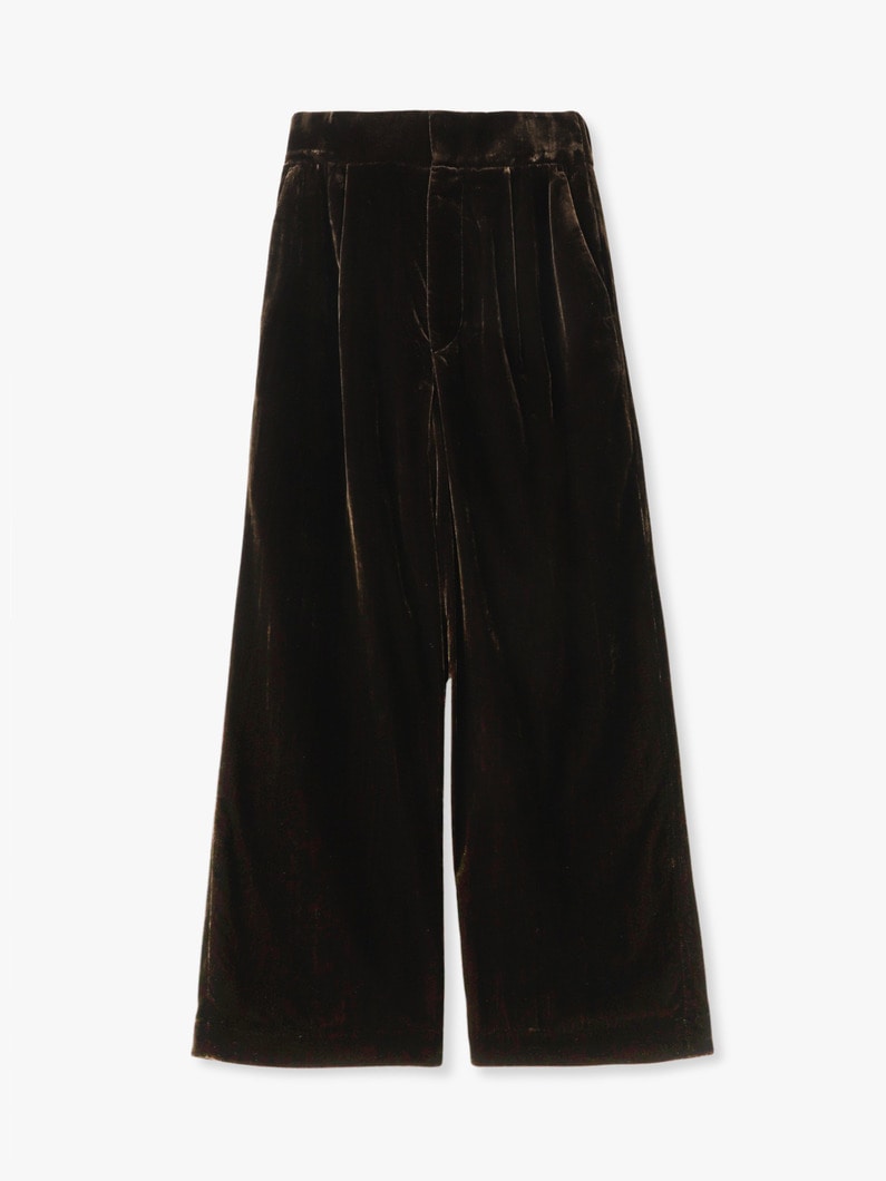 ベルベット タックパンツ 詳細画像 brown 1