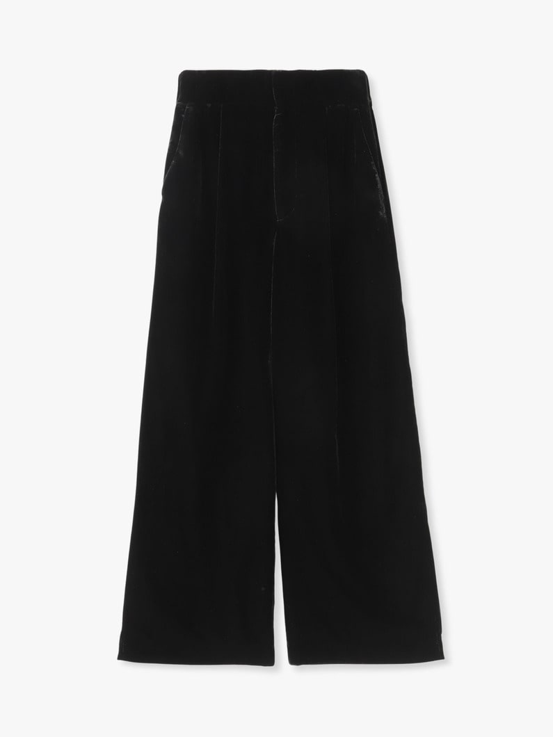 ベルベット タックパンツ 詳細画像 black 5