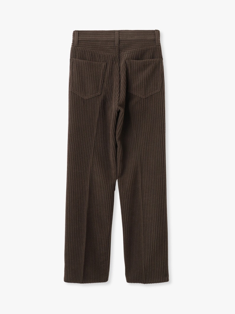 ウールカシミア コーデュロイ 5ポケット パンツ 詳細画像 brown 1