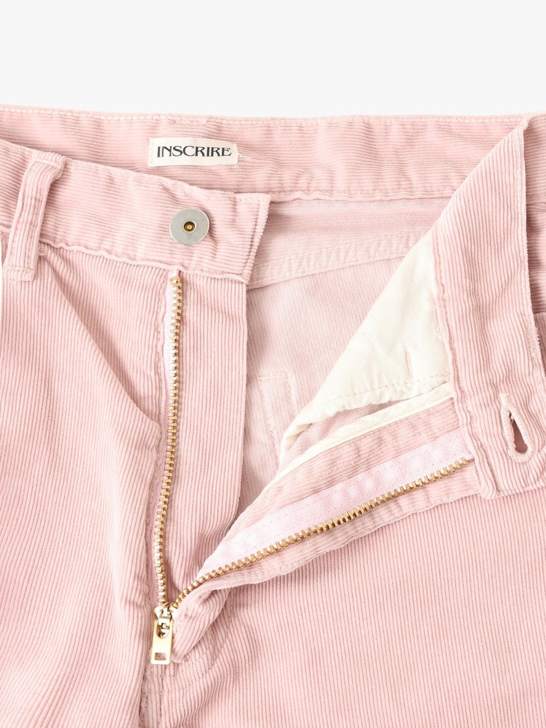 コーデュロイ 5ポケット ワイド パンツ 詳細画像 pink 2
