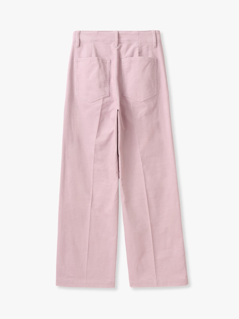 ルーズ ストレート コーデュロイ パンツ 詳細画像 pink 1