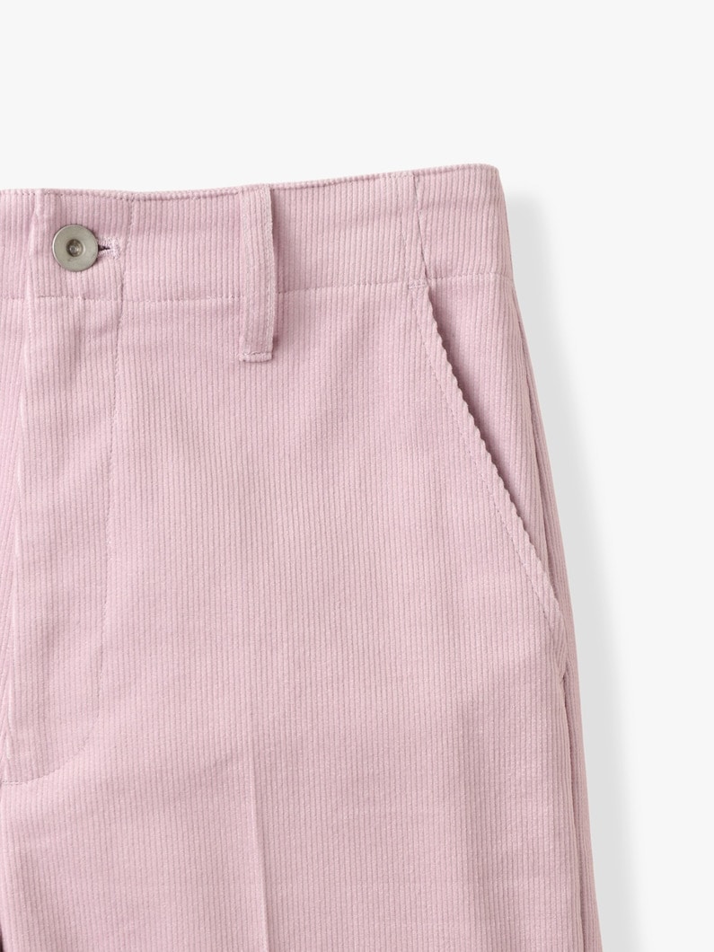 ルーズ ストレート コーデュロイ パンツ 詳細画像 pink 3