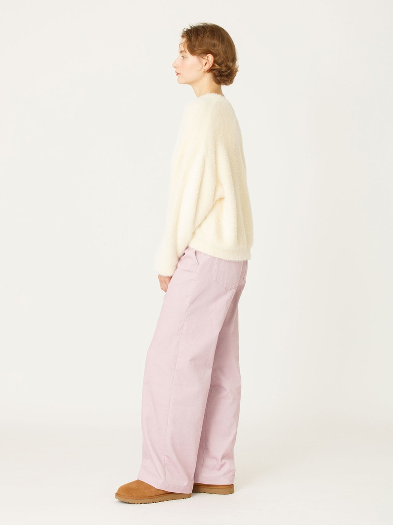 ルーズ ストレート コーデュロイ パンツ 詳細画像 pink 2