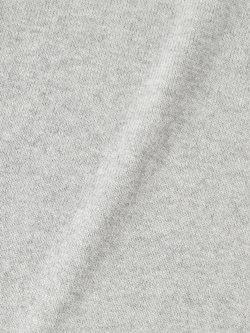 コットン カシミア ニットパンツ（ブラック/トップグレー） 詳細画像 top gray 2
