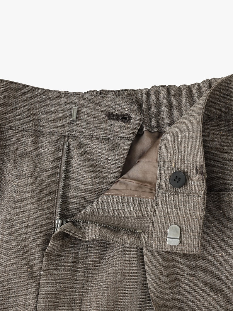 フレックシャンブレー 5ポケットワイドパンツ 詳細画像 light brown 2