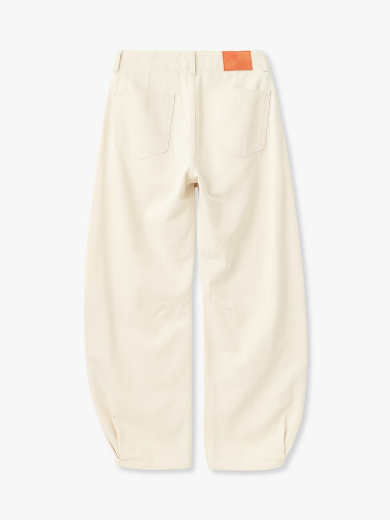 バレルレッグ デニムパンツ（オフホワイト） 詳細画像 off white 1