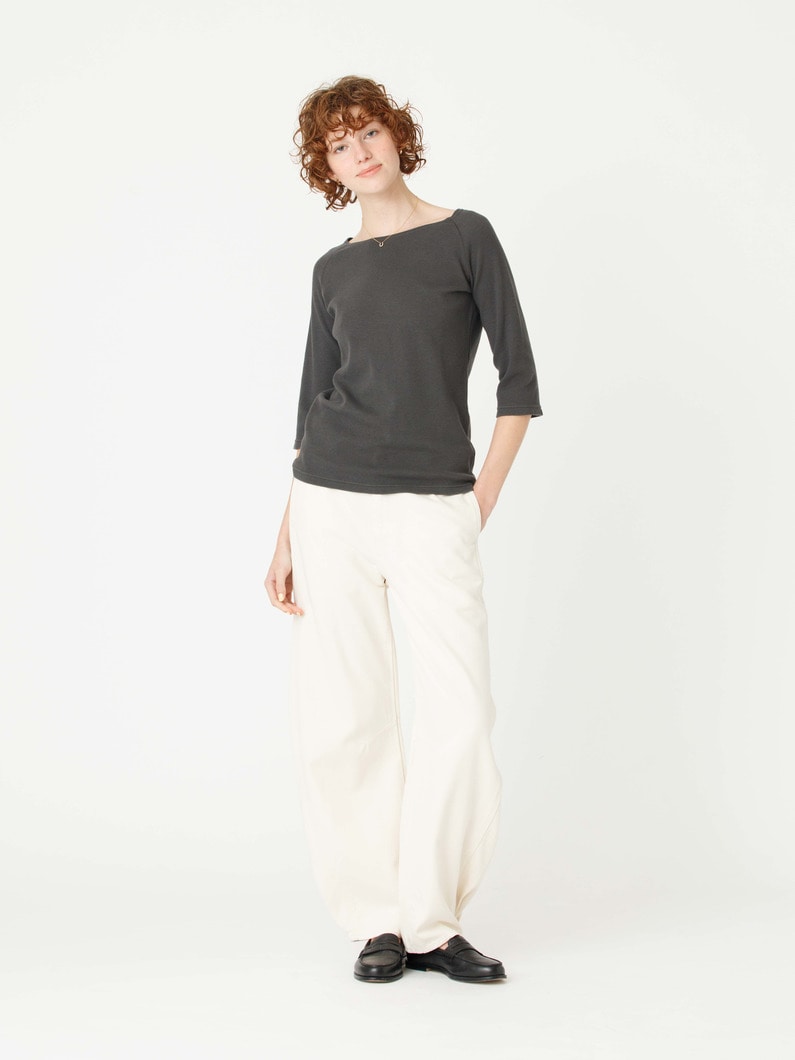 バレルレッグ デニムパンツ（オフホワイト） 詳細画像 off white 5