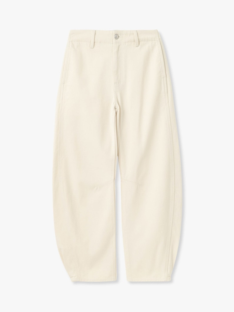 バレルレッグ デニムパンツ（オフホワイト） 詳細画像 off white 6
