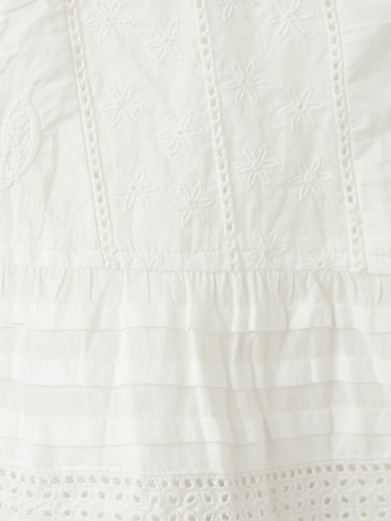 エンブロイダリー レース ブラウス 詳細画像 white 3