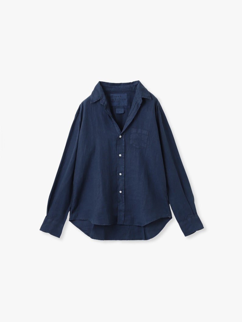 アイリーン ウォッシュド リネンシャツ 詳細画像 navy