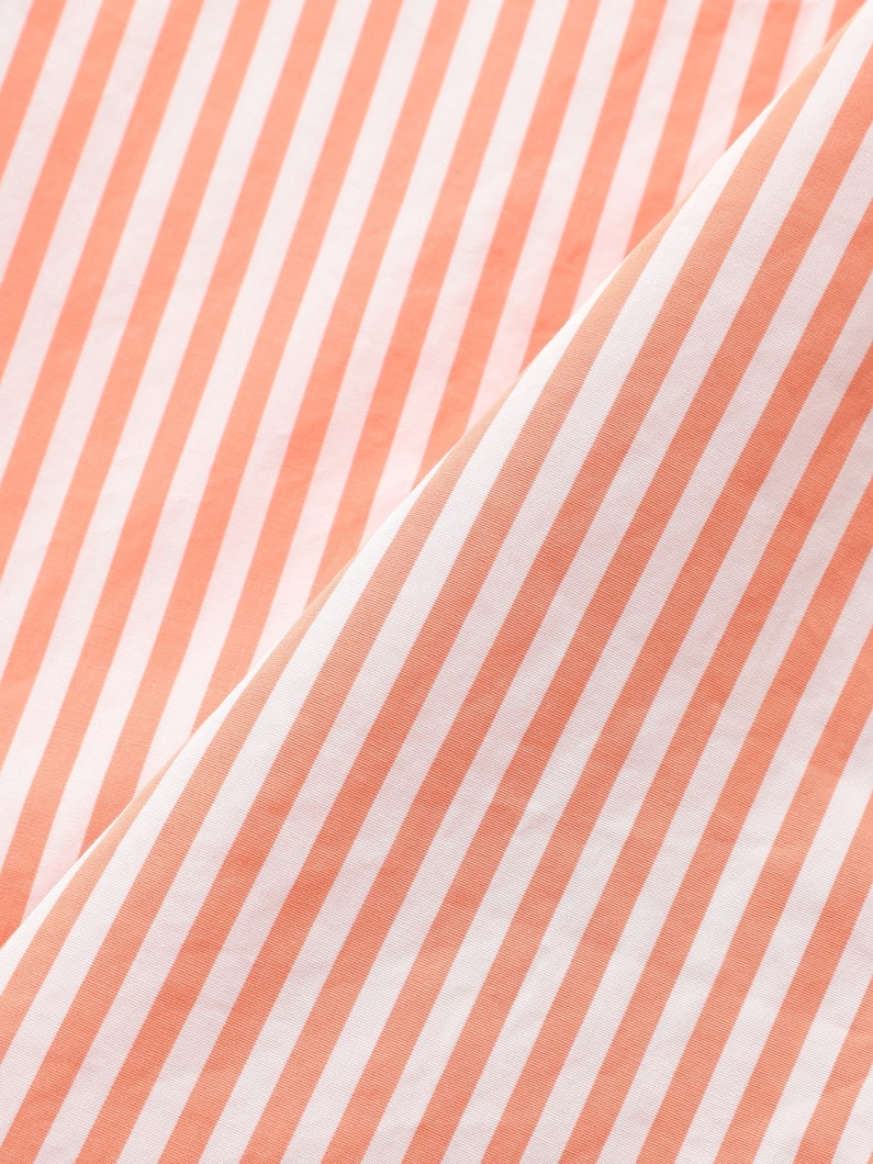 アイリーン イタリアンコットン ストライプ シャツ（オレンジ） 詳細画像 orange 4