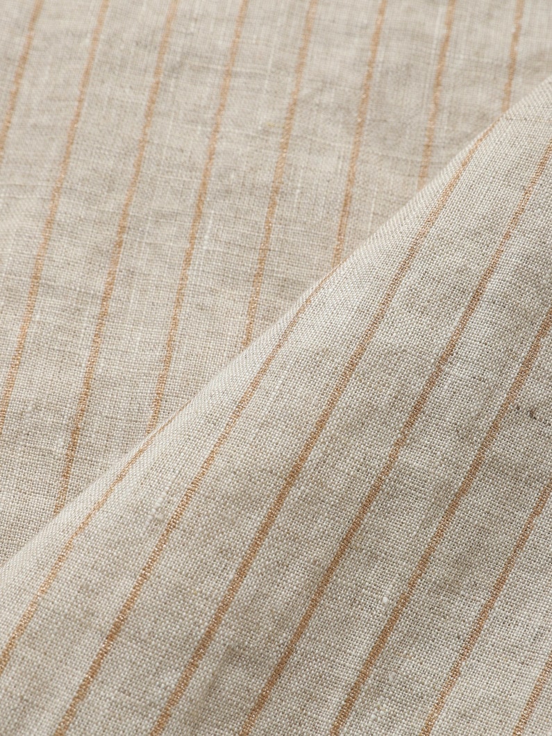 ローリー イタリアンリネン シャツドレス（ライトブラウン） 詳細画像 light brown 4