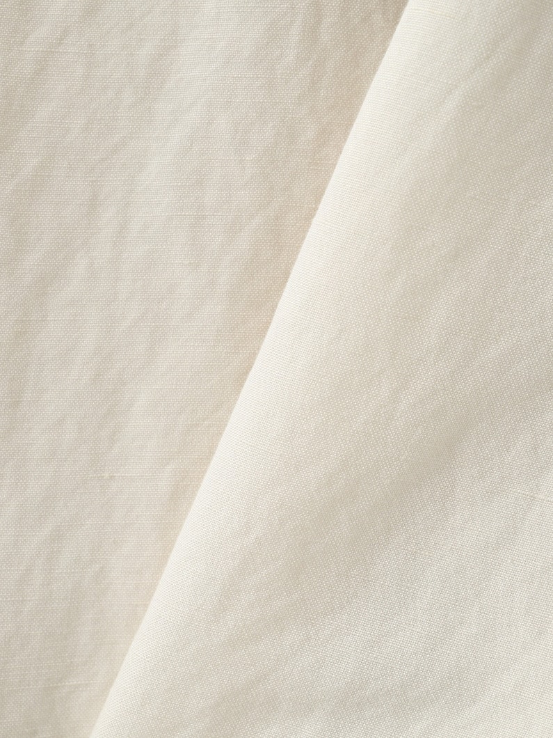 プリズム ショートスリーブ リネンシャツ 詳細画像 off white 3