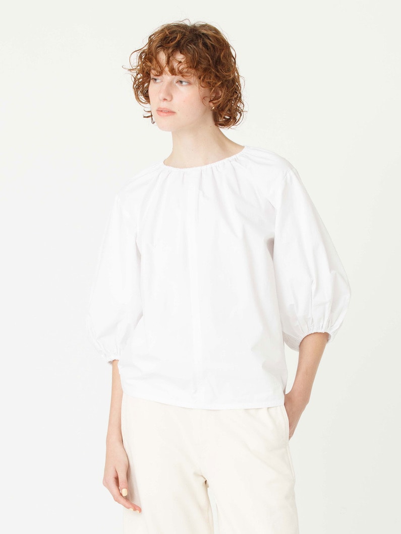 バック サークル ブラウス 詳細画像 white 2