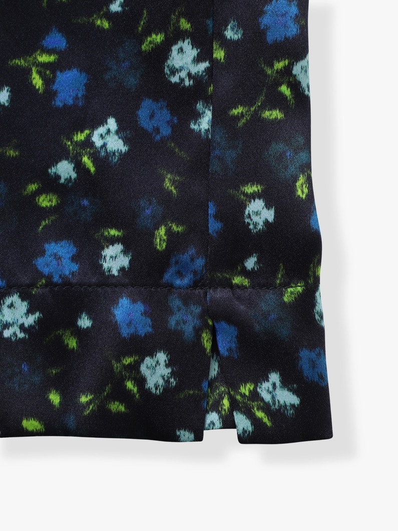 ベラ フラワープリント シルク シャツ 詳細画像 navy 3