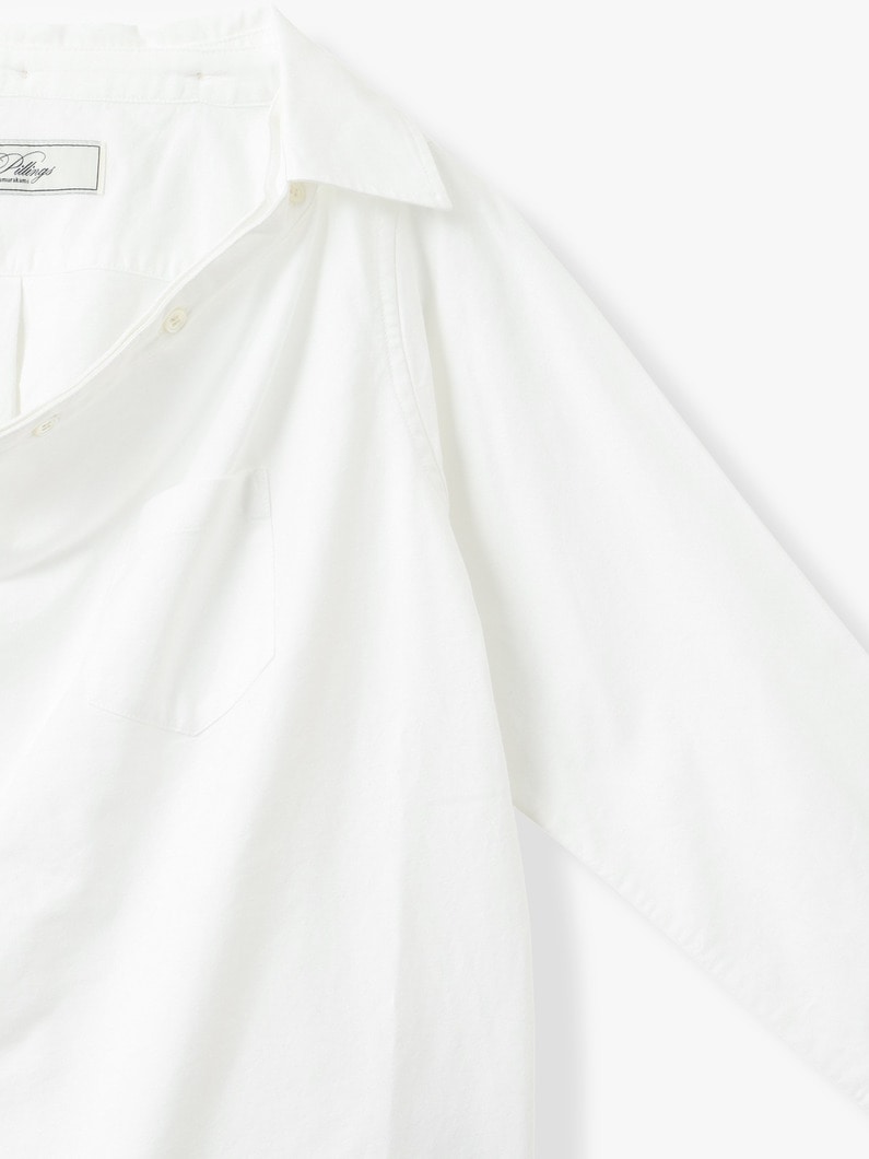ワイドネック シャツ 詳細画像 white 2