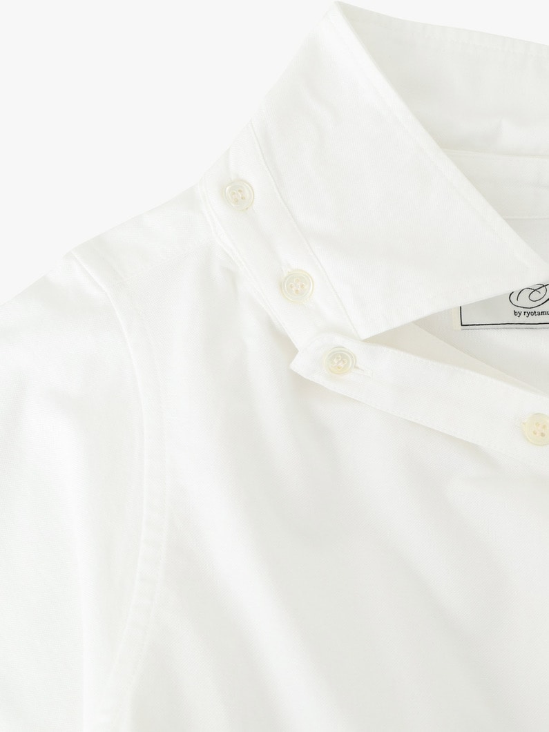 ワイドネック シャツ 詳細画像 white 3