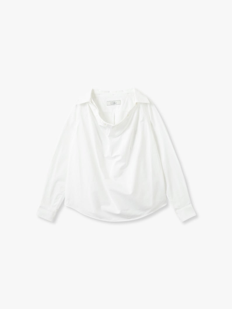 ワイドネック シャツ 詳細画像 white 1