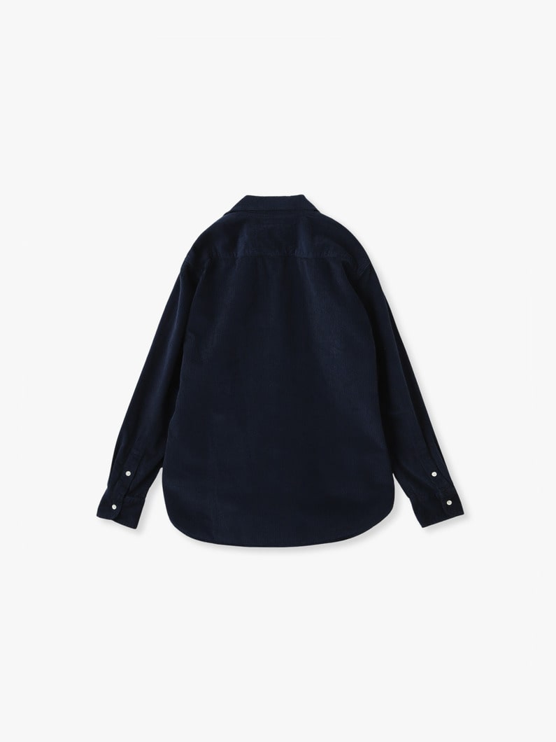 アイリーン イタリアンコーデュロイ シャツ 詳細画像 navy 1