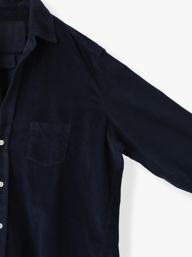 アイリーン イタリアンコーデュロイ シャツ 詳細画像 navy 2