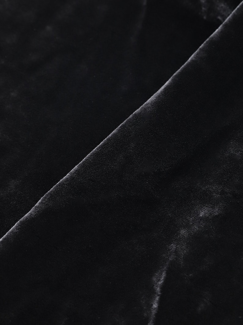 アイリーン ベルベット シャツ 詳細画像 dark gray 3