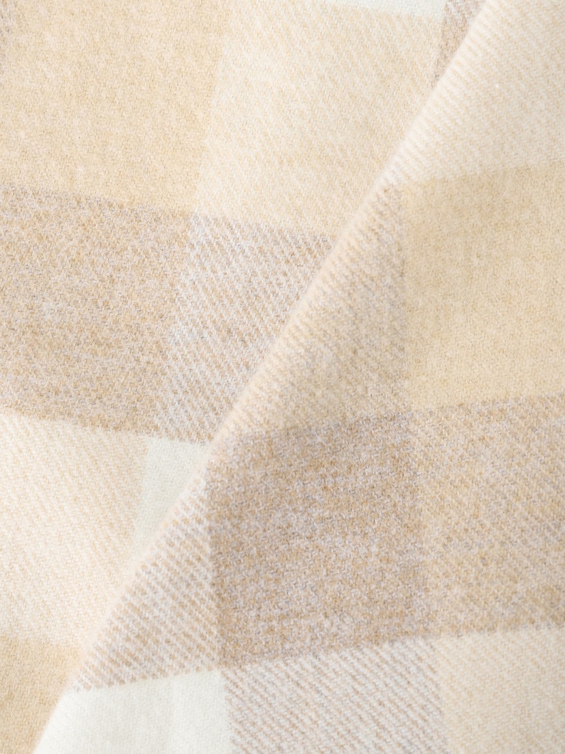 アイリーン イタリアンコットン フランネル チェック シャツ（ベージュ） 詳細画像 beige 4