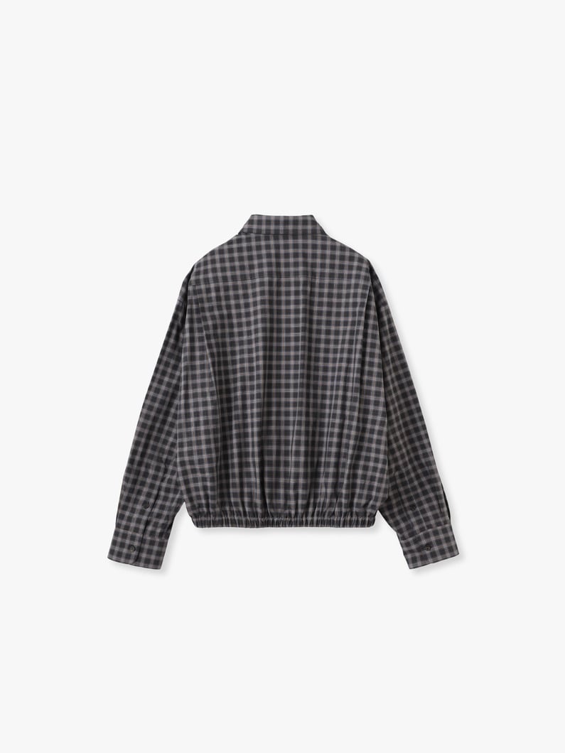 チェック ボンバー シャツ 詳細画像 navy 1