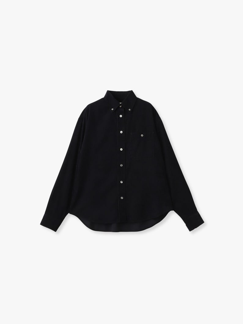 コーデュロイ シャツ（アイボリー/ネイビー） 詳細画像 navy 3
